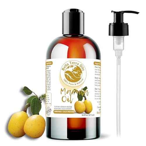 Bella Terra Oils - Marula Facial Oils 16oz - Dive Deep into the Luxury of Nature, Rich in Flavonoids & Minerals, Daily Dose of Radiance