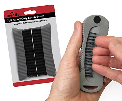 Double Sided Scrub Brush Set for Hand Cleaning - 2 Pack