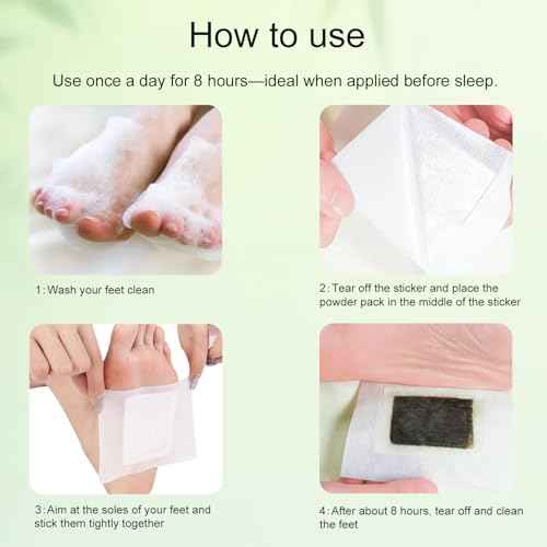 (30 Pads) Deep Cleansing Foot Pads for Better Sleep, Natural Bamboo Foot Patch | Relieve Stress, Improve Sleep and Relaxation