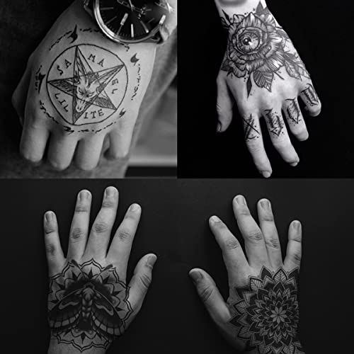 9 Sheets Waterproof Temporary Tattoo Stickers - Halloween Designs