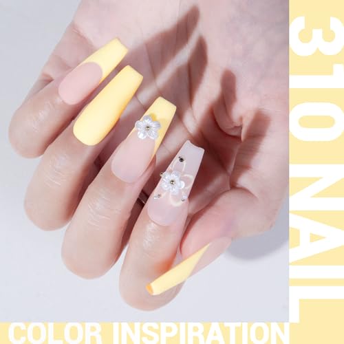 MelodySusie Creamy Yellow Thick Gel Nail Polish 0.5 fl oz - A--Creamy Yellow-310