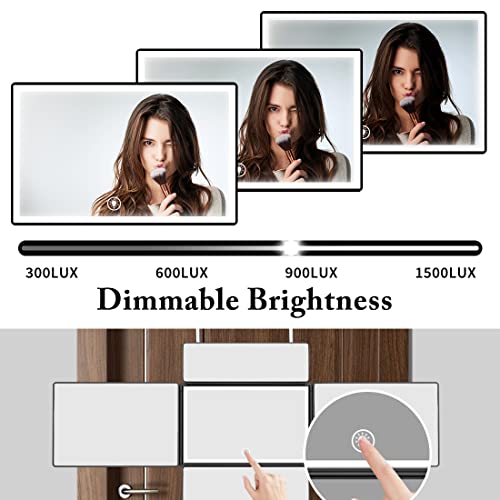 5-Way Mirror with LED Light | 360° Barber & Makeup Mirror