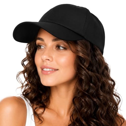Women's Unstructured Baseball Cap with Satin Lining - Adjustable Vintage Dad Hat