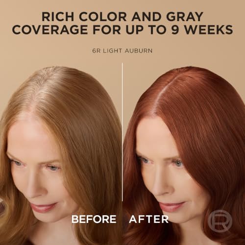 L'Oreal Paris Superior Preference Light Auburn Permanent Hair Dye Kit 6R (Pack of 2)