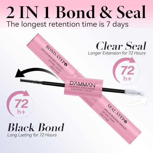 DAMMAN Lash Cluster Glue - Waterproof 72H Hold with Bond & Seal