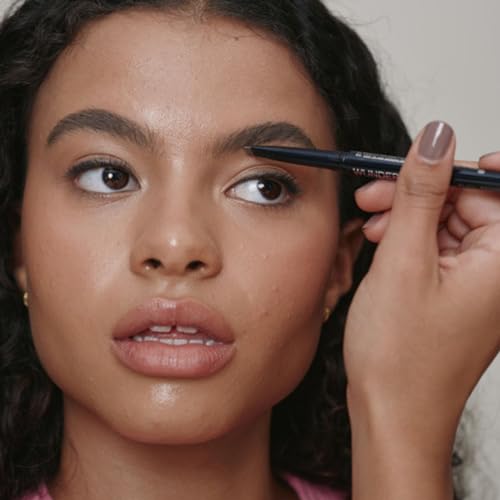Wunderbrow Dual Precision Brow Liner, Eyebrow Liner Pencil With Angled Tip and Ultra Fine Tip Dual Precision Brow Liner Eye Brow Make Up, Color Black/Brown