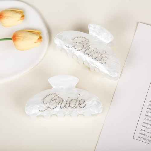 Bride Hair Claw Clip ? Bride to Be Gifts, Bachelorette Party Accessories, Bridal Shower Gifts for Wedding