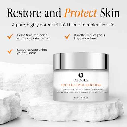 Triple Lipid-Peptide Cream: Enriched with Lipids, Ceramides, Peptides, Hyaluronic Acid, and Fatty Acid for Firming, Anti-Aging and Plumping Face Moisturizer (53 ml /1.8 fl oz)