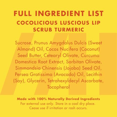 Turmeric Lip Scrub with Vitamin C – Natural Exfoliant for Dry Lips