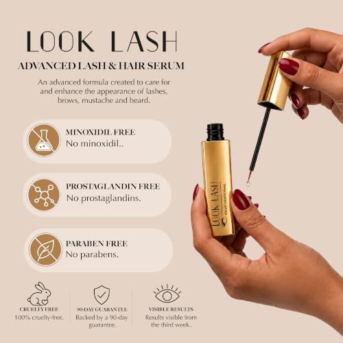 Look Lash Eyelash & Eyebrow Growth Serum – Salt & Paraben Free 5.5 ml