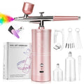 SAVILAND Pro Airbrush Kit with Cordless Rechargeable Gun & Compressor