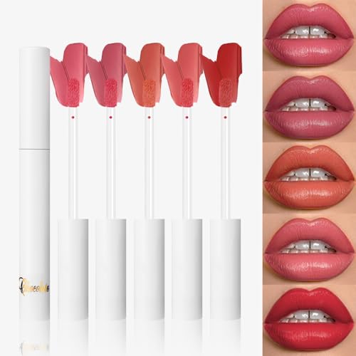 Matte Lip Stain 5-Shade Set – Waterproof Long-Lasting Liquid Lipstick