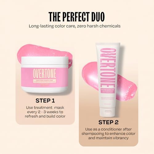 Overtone Cotton Candy Pink Color Depositing Conditioner