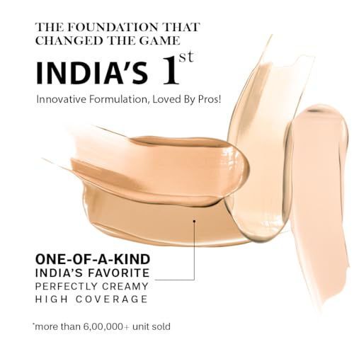 FLiCKA The Base Story Cream Foundation - Medium to High Coverage, SPF, Waterproof, All Skin Types