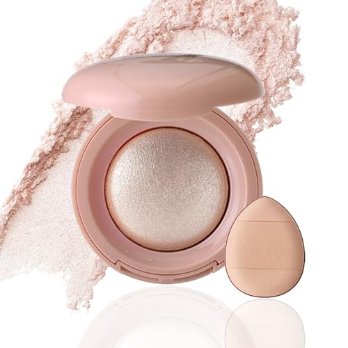 Baked Highlighter Powder Palette - Buildable Shimmer Makeup