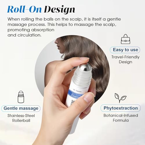 Hair Growth Serum Roll-On | Caffeine & Rosemary for Thinning Hair