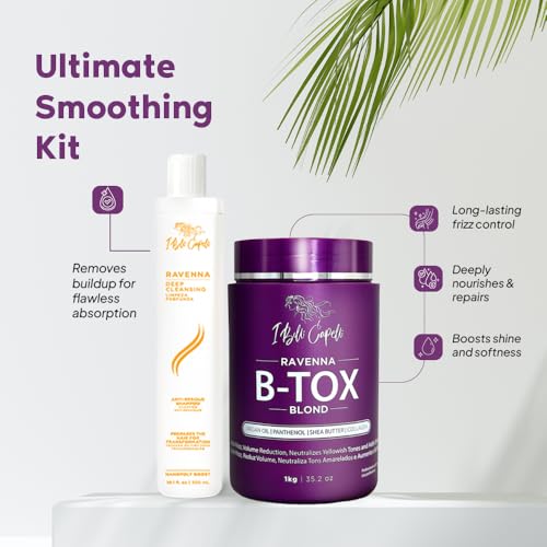 I Belli Capelli Ravenna Blonde B-tox Hair Treatment Kit + Shampoo