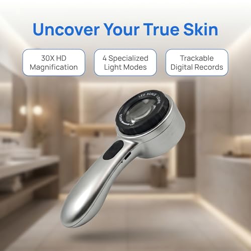Portable Dermatoscope 30x Magnification with 4 Lighting Modes