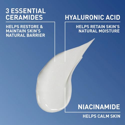 CeraVe PM Facial Moisturizing Lotion, 3 Ounce + AM Lotion with SPF 30