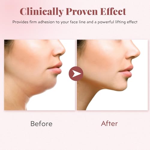 Black Reusable V-Line Mask for Jawline Lifting - Adjustable Chin Strap