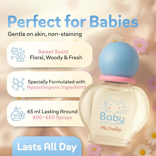 Zermat Baby Perfume Unisex Cologne - Paraben-Free, Hypoallergenic, Long-Lasting Floral Scent, 65ml