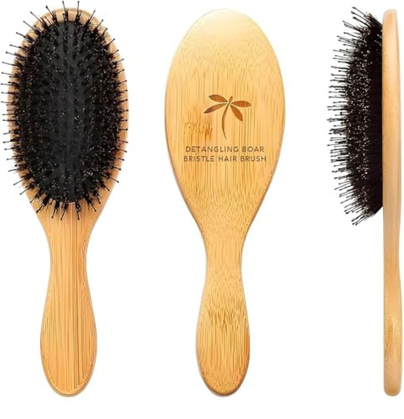 Belula Boar Bristle Hair Brush - Detangler for All Hair Types