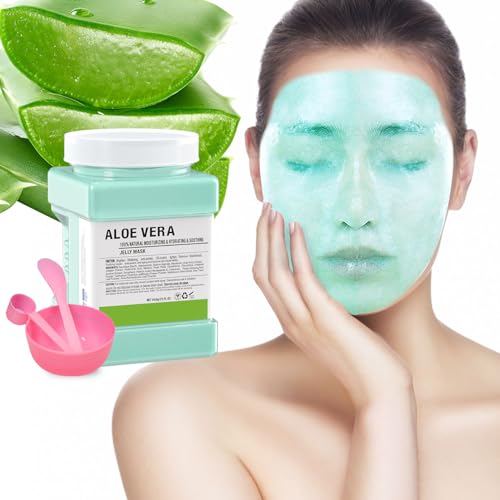 Jelly Face Mask,Aloe Vera Moisturizing Jelly Mask Powder for Facials,Professional Peel Off Peel Off Hydro Face Mask Powder for Fight Fine Lines, Face Mask Skin Care, DIY SPA 23 FL OZ