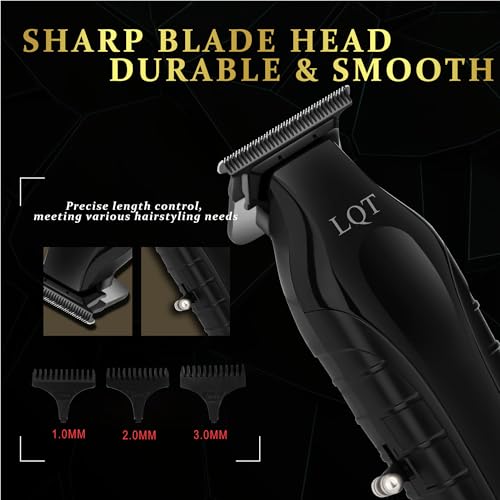 Valentines Day Gifts for Him Professional Hair Trimmer for Men Cordless Beard and Mustache Zero Gap Trimmer Rechargeable Electric T Liners Clippers with Led Display and Luxury Gifts Box