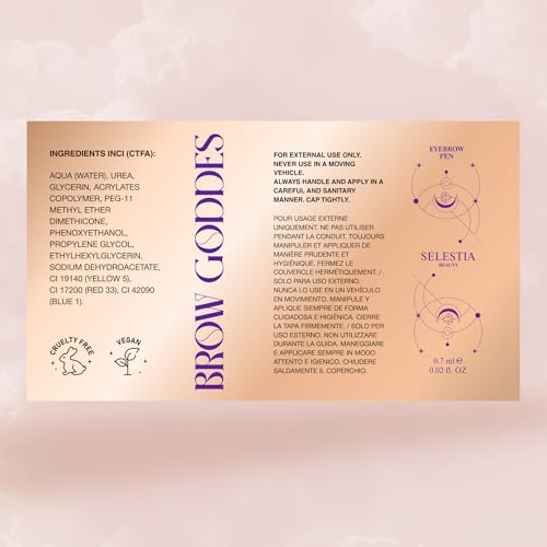 Liquid Eyebrow Pen ? All Day Wear, Smudge-Proof ? Smooth Application & Lightweight Cool Tone Formula ? 0.02 fl.oz. Brow Goddess (Bastet)