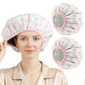 YIZIJIZI Reusable Heat Cap for Deep Conditioning & Hair Dyeing - White Pink