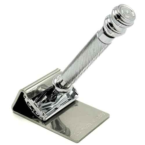 The Goodfellas' Smile 304 Stainless Steel Double Edge Safety Razor Stand, Compatible with all Standard Safety Razor Models & Brands
