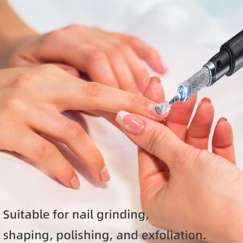 180-Grit White Nail Drill Sanding Bands Set - 100 Pcs with Mandrel, Fine Grit for Acrylic Nails - Variation of THIS listing