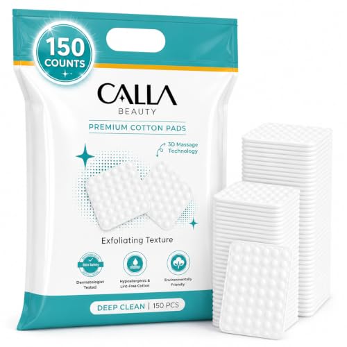 Deep Clean Cotton Pads 150ct - Textured Woven Rounds