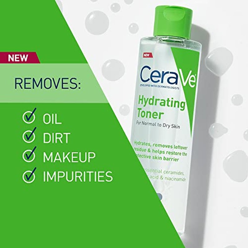 CeraVe Hydrating Toner with Hyaluronic Acid & Ceramides 6.8 Fl Oz