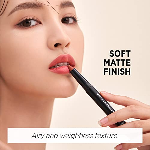 L.O.C.K. MATTE LIP CRAYON 05 COOL RED Long Lasting Velvet Soft Matte lipstick VEGAN & CRUELTY FREE