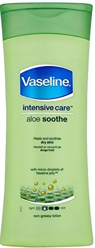 Vaseline Intensive Care Body Lotion, Aloe Soothe, Pack of 6, (13.53 Oz / 400ml Each)