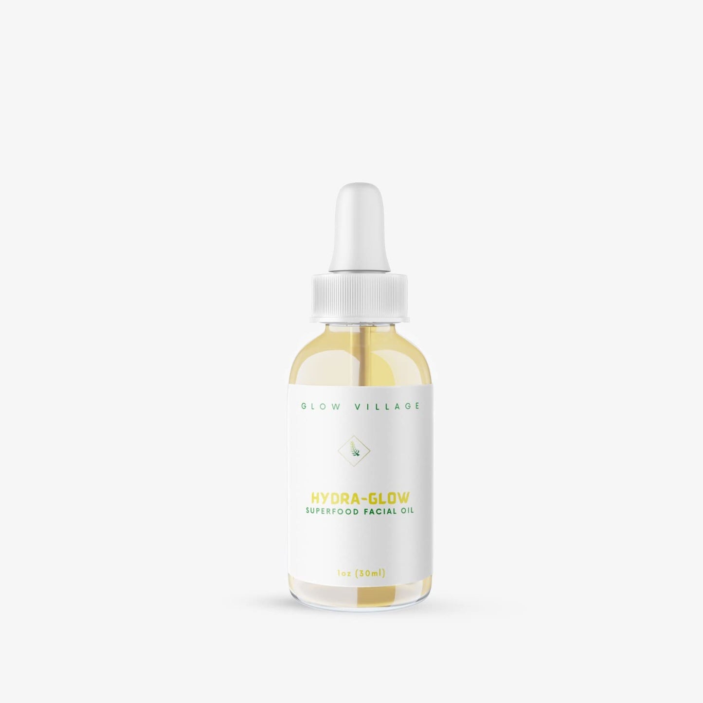 Glow Village Hydra-Glow Superfood Facial Oil | Skin-Smoothening, Nutrient- Rich, Fragrance-free, Lightweight | Vitamin E, Baobab, Avocado and Jojoba Oils | Day and Night oil | 1 oz
