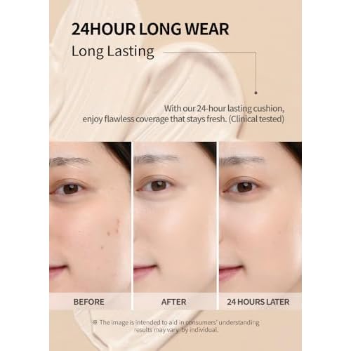 Mesh Tight up Cushion foundation 01 with refill 01, Light Beige, Korean cushion, Natural coverage, glowing, dewy makeup, flawless coverage, 24hr long lasting, All skin type, cream foundation