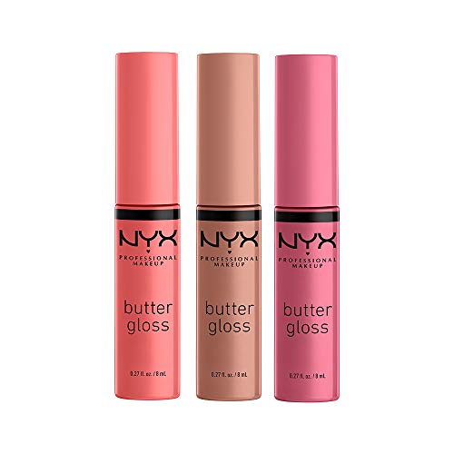 NYX Butter Gloss Lip Gloss 3-Pack - Non-Sticky & Creamy