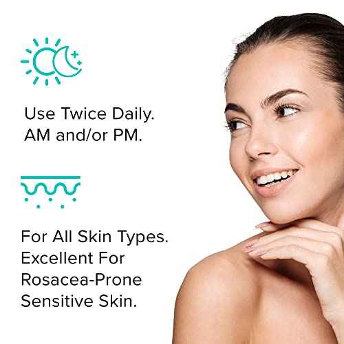 ClarityRx Take It Easy Calming Face Serum, Natural Plant-Based Anti-Redness Treatment for Sensitive Skin & Rosacea