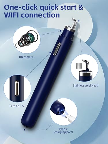 Visual Blackhead Remover with Camera 20X Extractor Kit for