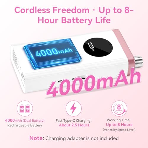 Makartt Rechargeable Nail Drill - Professional E-File for Home & Salon