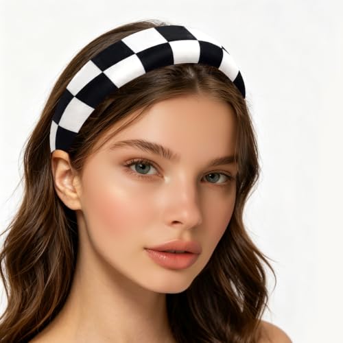 PMAIHNAS Racing Checkered Flag Women's 4-Piece Hair Accessory Set