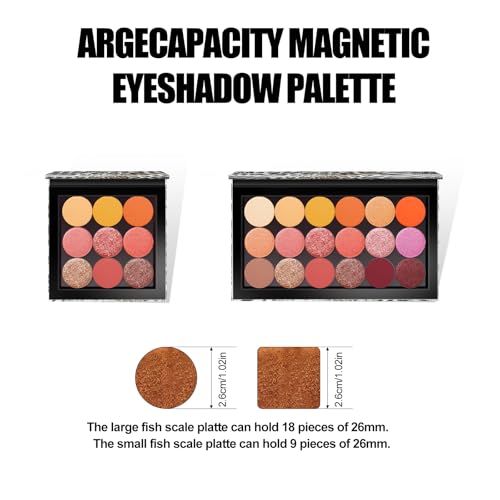 Leopard Magnetic Makeup Palette Kit - 18 & 9 Pan Empty Eyeshadow Palette