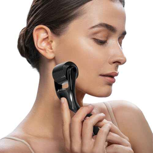 540 Titanium Derma Roller For Face Hair Beard£¬Scalp Derma Roller £¬Beard Microneedle Roller£¬Personal Use Microneedling Roller Microdermabrasion Cosmetic Beauty Instrument Self-Care Gifts For Men Women