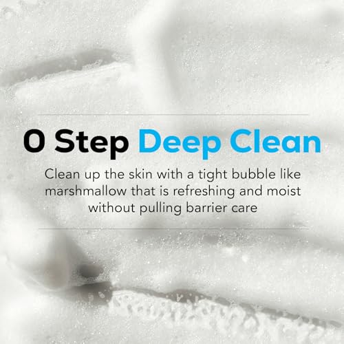 Olivia & Allison ZERO EFFECT CLEANSING FOAM 3.38fl oz (100ml) Natural BHA + AHA + Triple Eyaluronic Acid + Liposomal Cerasome for Gentle Exfoliation & Hydration