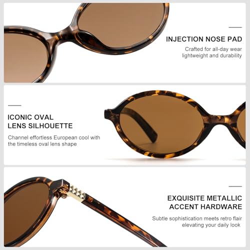 Retro Oval Sunglasses for Women | Vintage 90s Y2K