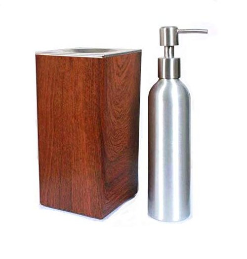 DERMALOGIC Massage Oil Warmer Replacement Bottle, Refillable Cosmetic Aluminum Bottle with Stainless Steel Pump, Professional Spa Massage Lotion Bottle Pump Set