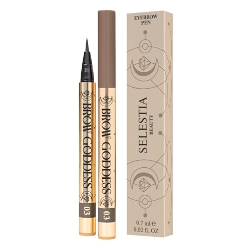 Liquid Eyebrow Pen ? All Day Wear, Smudge-Proof ? Smooth Application & Lightweight Cool Tone Formula ? 0.02 fl.oz. Brow Goddess (Bastet)