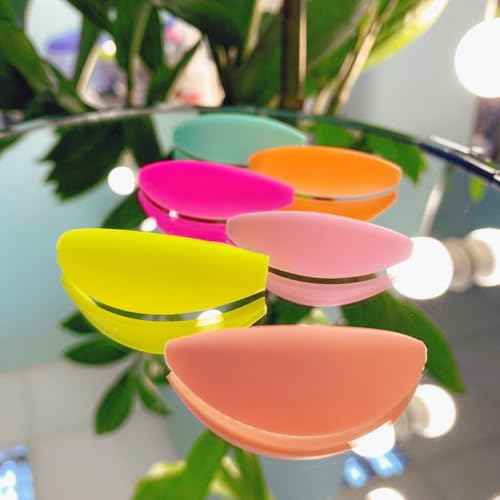 Lash Lift Shields No glue Eyelash Lifting Shield Wider Lash Lift Pads Rainbow Lami Lamination Roller LM Curler Pad Soft Eyelash Perm Rod 6 Size Air Bubble Silicone Light Weight Guard Natural Lifting